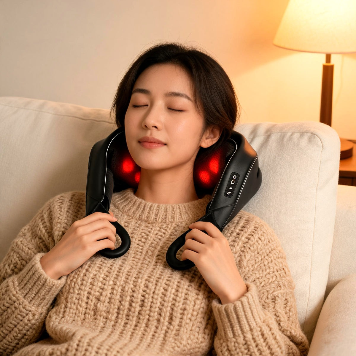 Calma | Masseur shiatsu chauffant cou et épaules