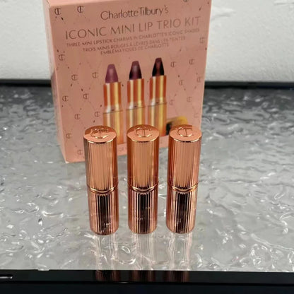 Charlotte Tilbury 3Pcs Set 2Pcs Set Lip Liner Lip Mask Lipstick Waterproof Durable Matte Beauty Blush Natural Color Makeup Gift