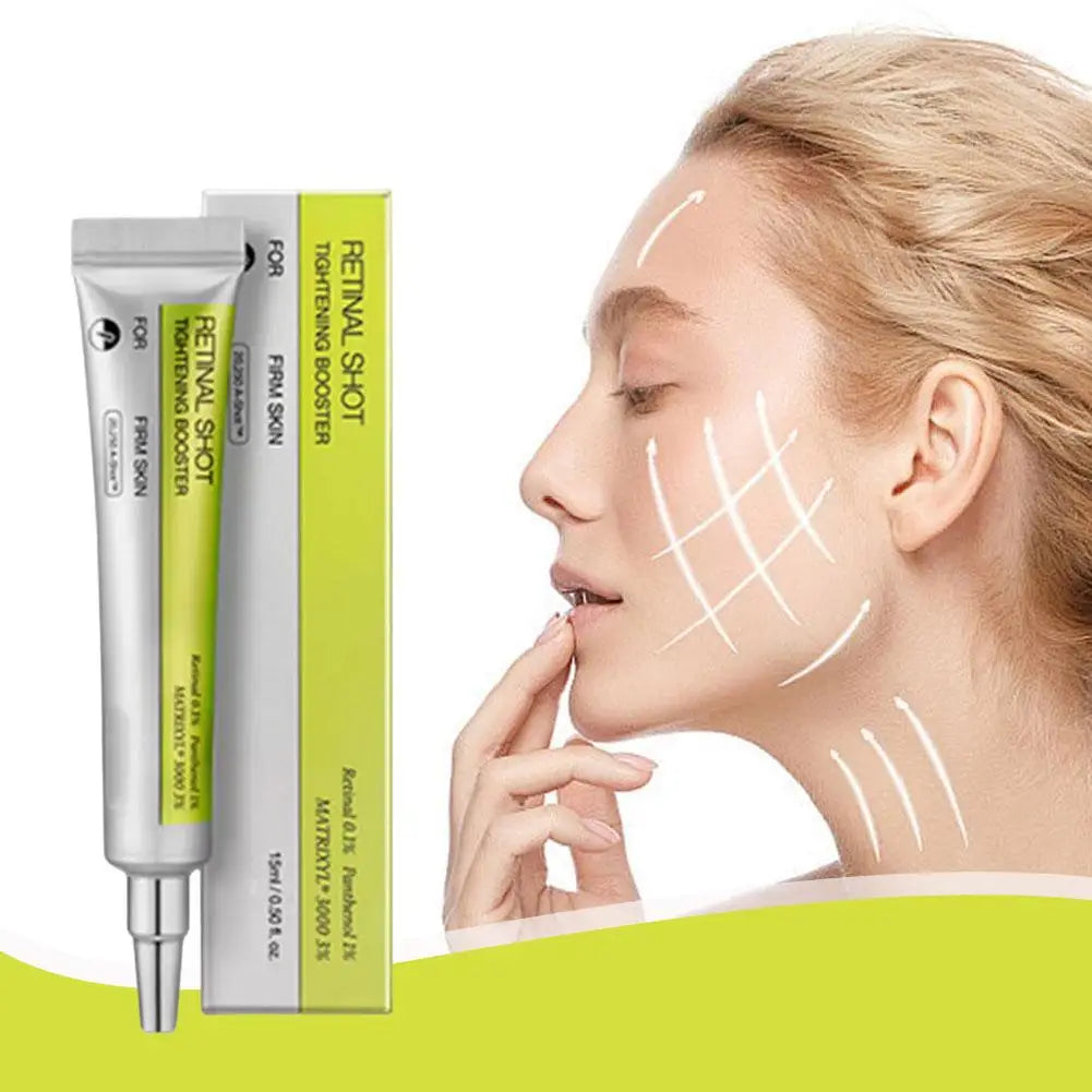 Korean Retinol Shot Tightening Face Serum Wrinkle Reduction Lifting Firming Diminishes Fine Lines Shrinks Pores Moisturizing