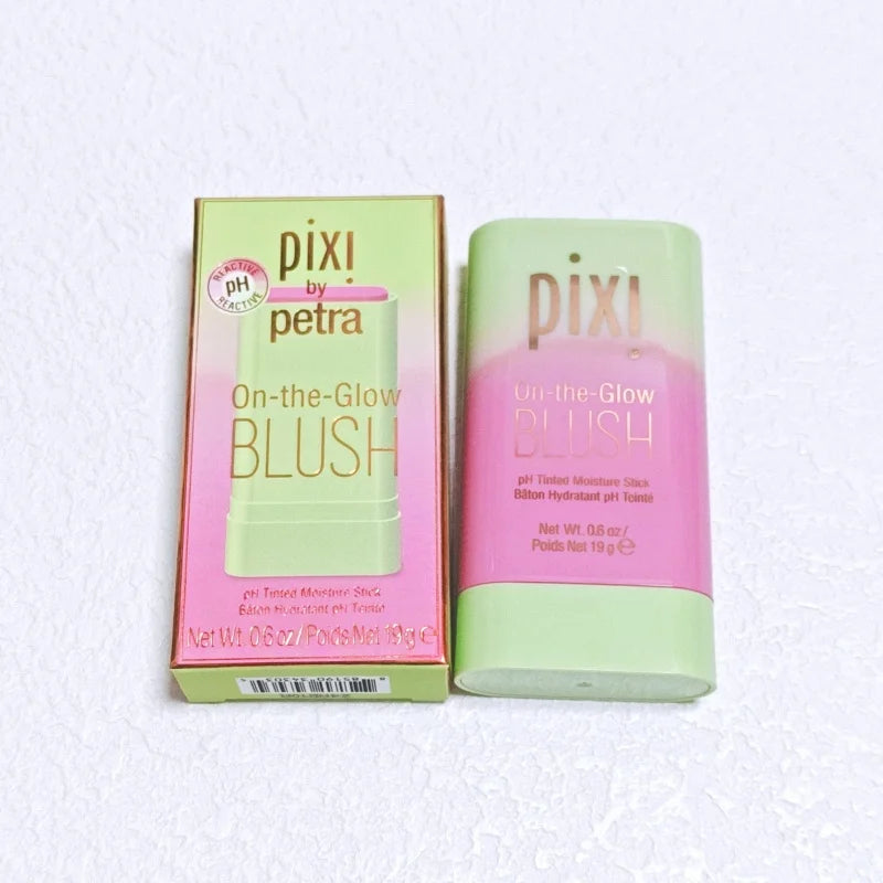 Pixi On-the-Glow Blush Stick Creamy Hydrating Formula Ruby/Warm/Juicy Shades Buildable Pigmented Cheek Blush For All Skin Tones