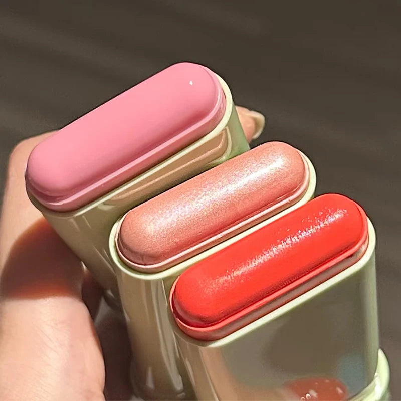 Pixi On-the-Glow Blush Stick Creamy Hydrating Formula Ruby/Warm/Juicy Shades Buildable Pigmented Cheek Blush For All Skin Tones