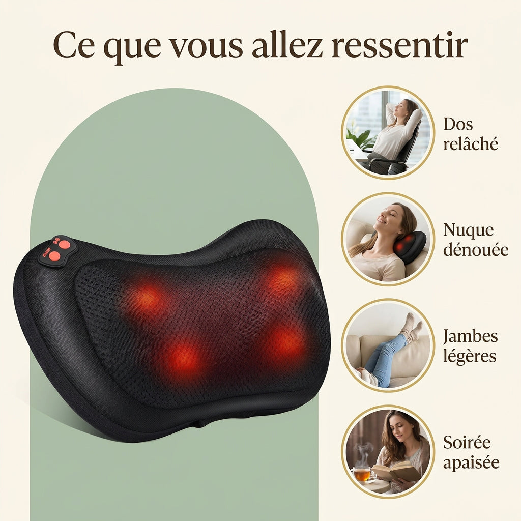 Mila | Coussin de massage shiatsu chauffant