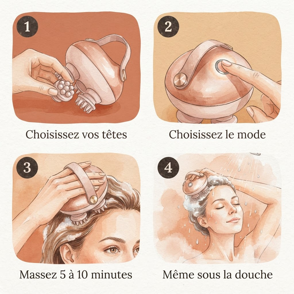 Zénith | Masseur cuir chevelu électrique
